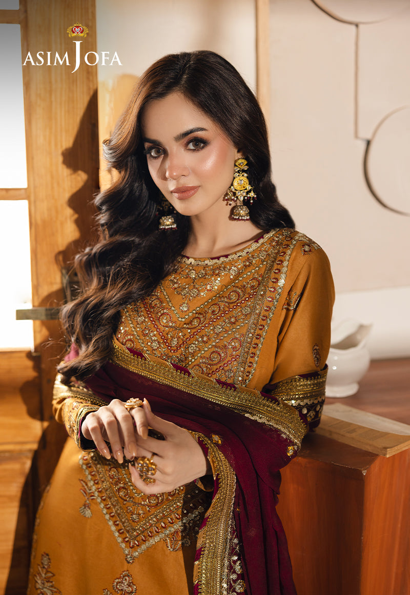 Asim Jofa Heeriye Ajhe-07 Embroidered Jumbo Silk 3 Pcs