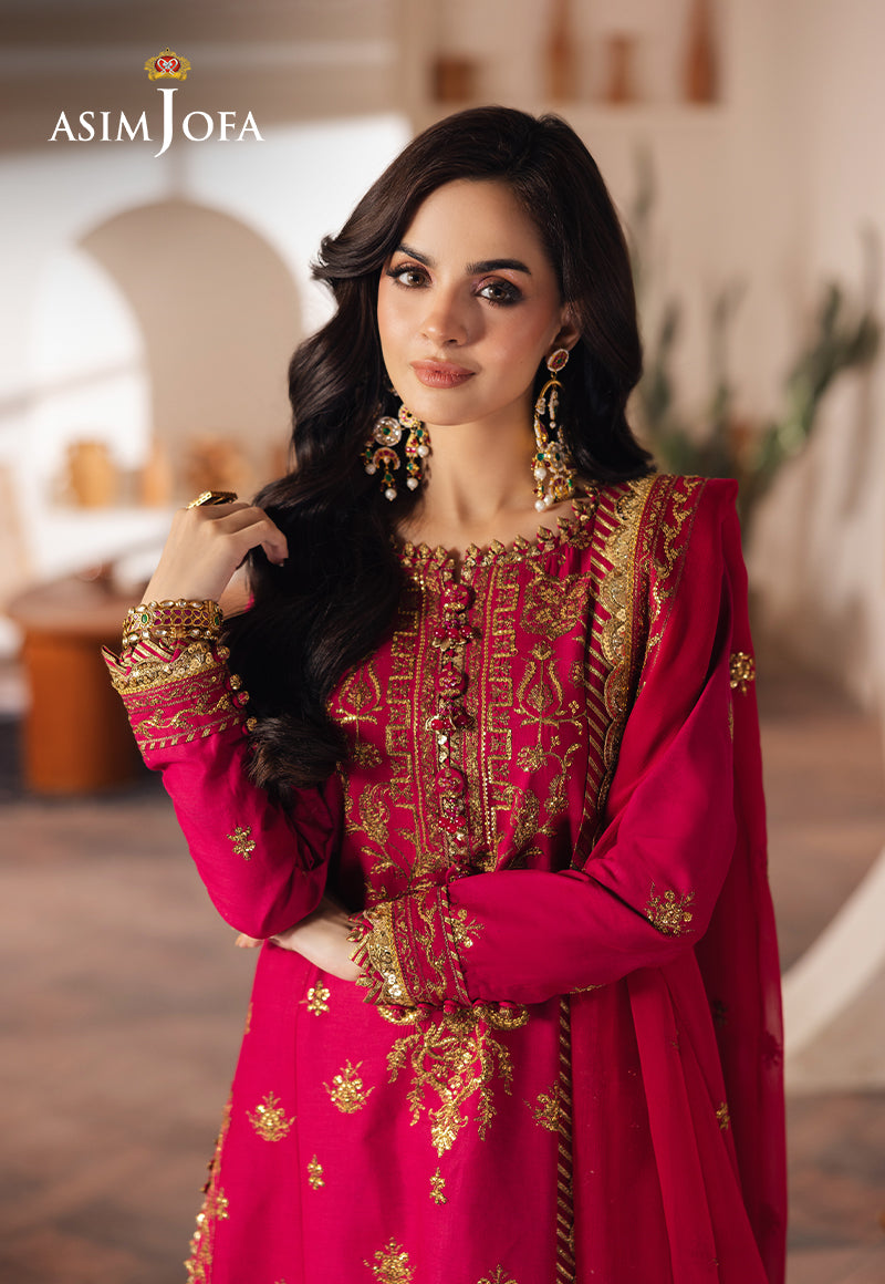 Asim Jofa Heeriye Ajhe-08 Embroidered Jumbo Silk 3 Pcs