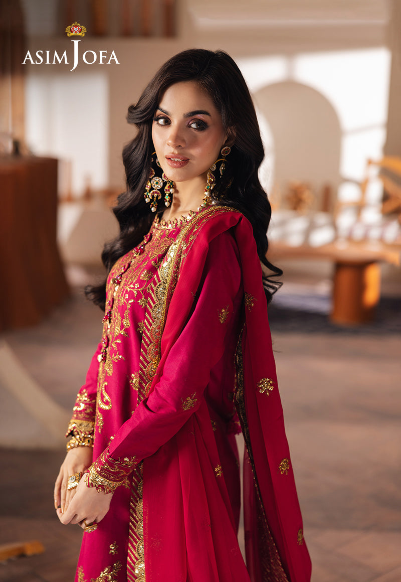 Asim Jofa Heeriye Ajhe-08 Embroidered Jumbo Silk 3 Pcs