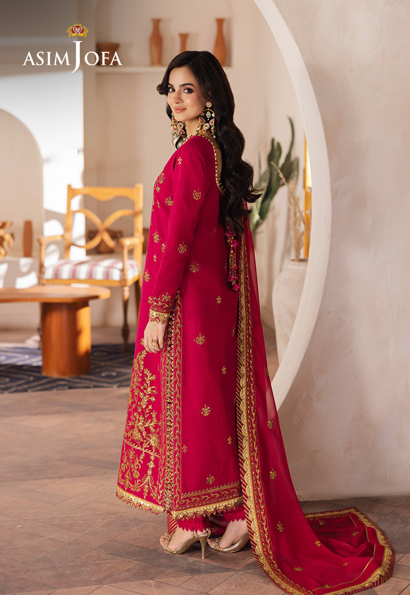 Asim Jofa Heeriye Ajhe-08 Embroidered Jumbo Silk 3 Pcs