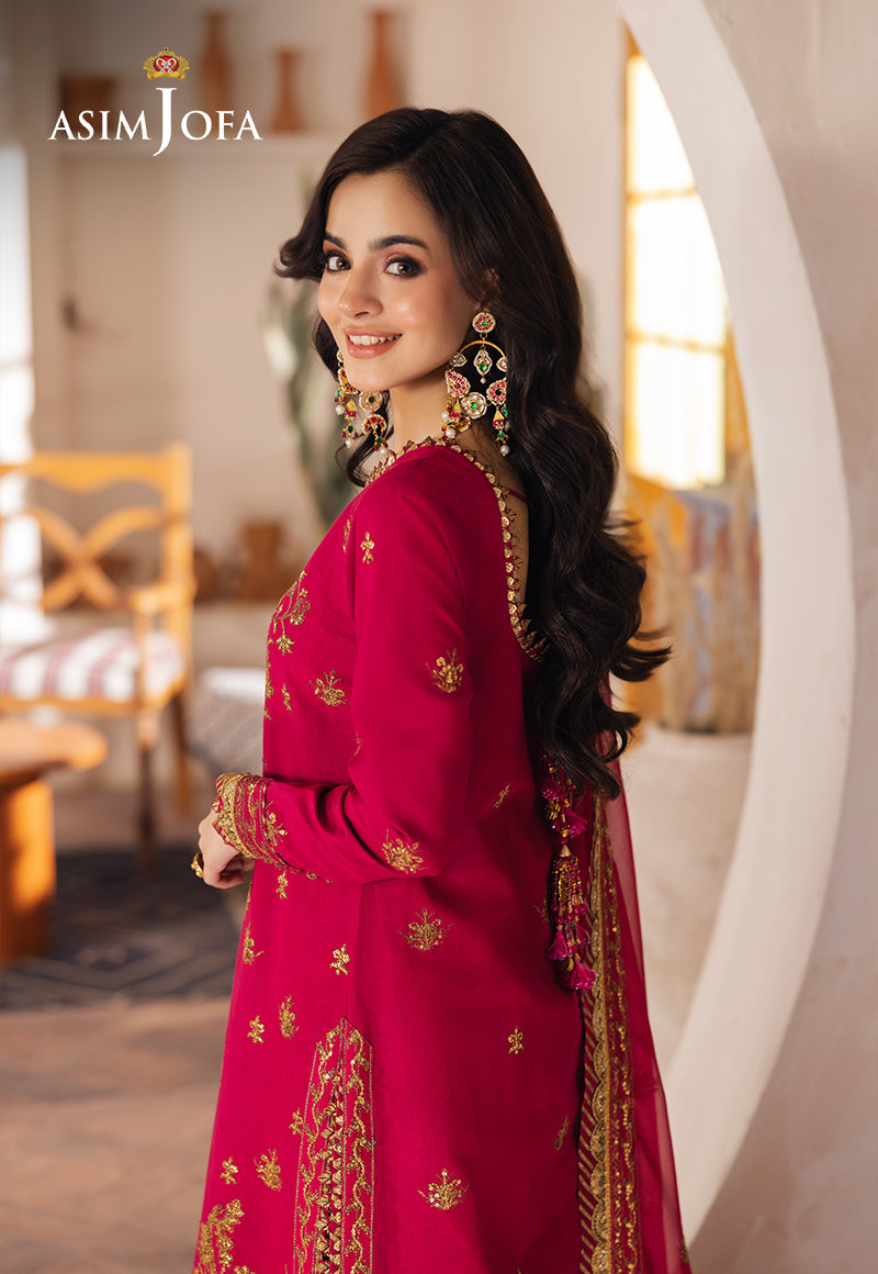 Asim Jofa Heeriye Ajhe-08 Embroidered Jumbo Silk 3 Pcs