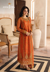 Asim Jofa Designers Limited Edition Ajhed-09 Embroidered Net Stitched 3 Pcs