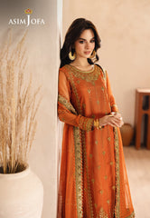 Asim Jofa Designers Limited Edition Ajhed-09 Embroidered Net Stitched 3 Pcs