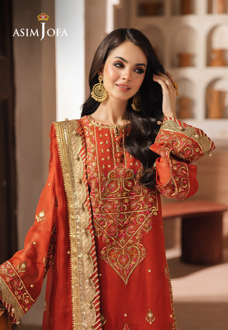 Asim Jofa Heeriye Ajhe-10 Embroidered Chiffon 3 Pcs