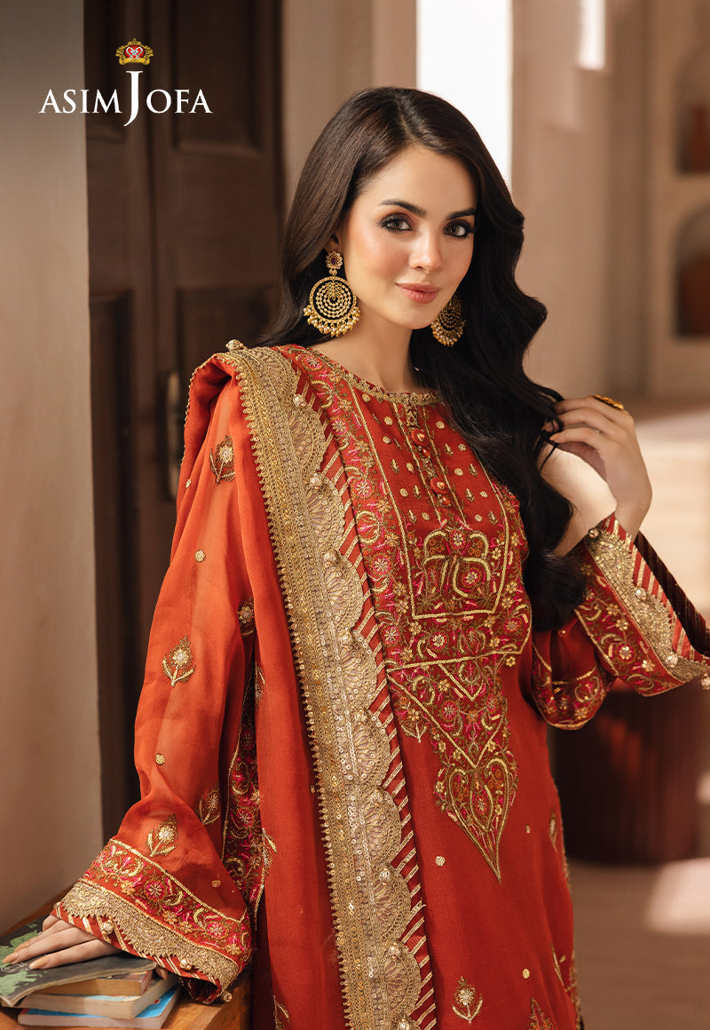 Asim Jofa Heeriye Ajhe-10 Embroidered Chiffon 3 Pcs