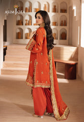 Asim Jofa Designers Limited Edition Ajhed-10 Embroidered Chiffon Stitched 3 Pcs