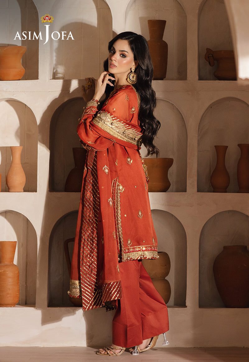 Asim Jofa Heeriye Ajhe-10 Embroidered Chiffon 3 Pcs