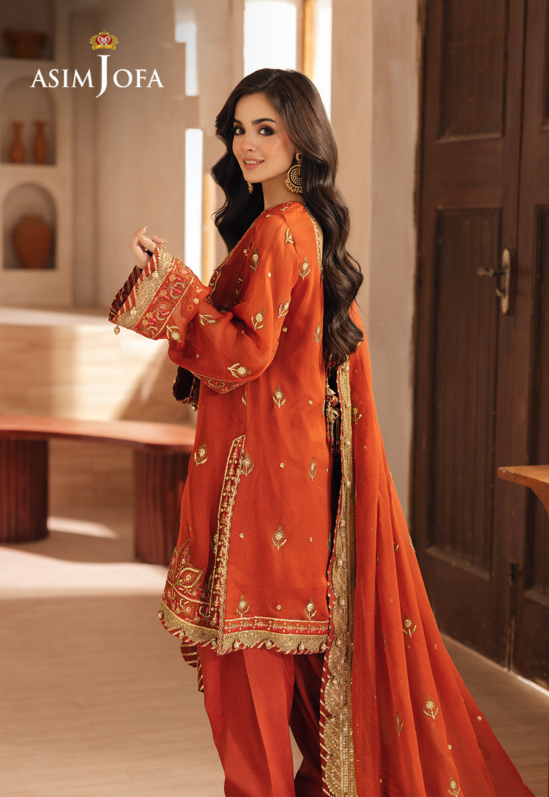 Asim Jofa Heeriye Ajhe-10 Embroidered Chiffon 3 Pcs