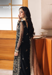 Asim Jofa Designers Limited Edition Ajhed-05 Embroidered Net Stitched 3 Pcs