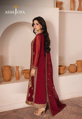 Asim Jofa Heeriye Pret Ajheb-02 Embroidered Chiffon Stitched 3 Pcs
