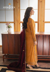 Asim Jofa Heeriye Pret Ajheb-07 Embroidered Jumbo Silk Stitched 3 Pcs