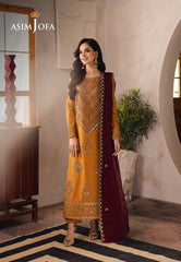 Asim Jofa Heeriye Pret Ajheb-07 Embroidered Jumbo Silk Stitched 3 Pcs