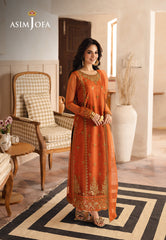 Asim Jofa Heeriye Pret Ajheb-09 Embroidered Net Stitched 3 Pcs