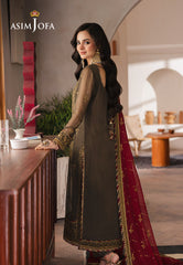 Asim Jofa Designers Limited Edition Ajhed-06 Embroidered Chiffon Stitched 3 Pcs