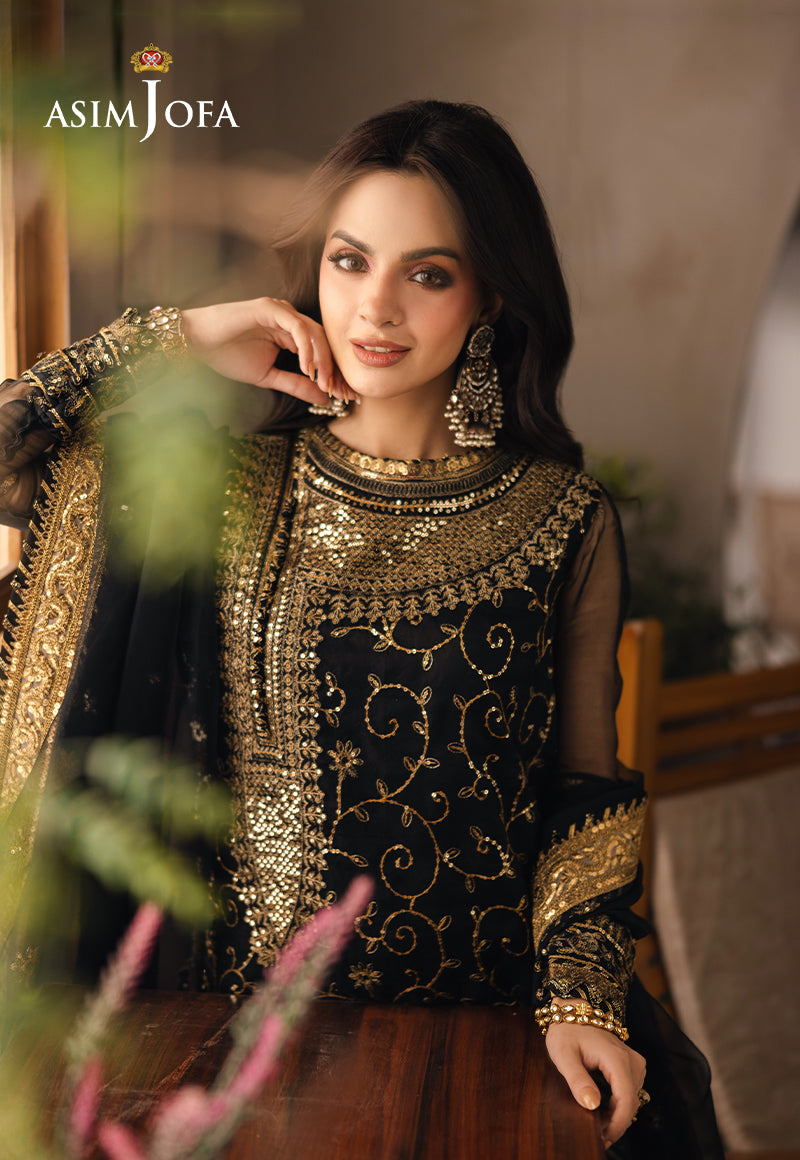Asim Jofa Heeriye Ajhe-04 Embroidered Organza 3 Pcs
