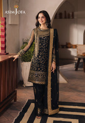 Asim Jofa Designers Limited Edition Ajhed-04 Embroidered Organza Stitched 3 Pcs