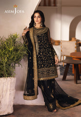 Asim Jofa Designers Limited Edition Ajhed-04 Embroidered Organza Stitched 3 Pcs