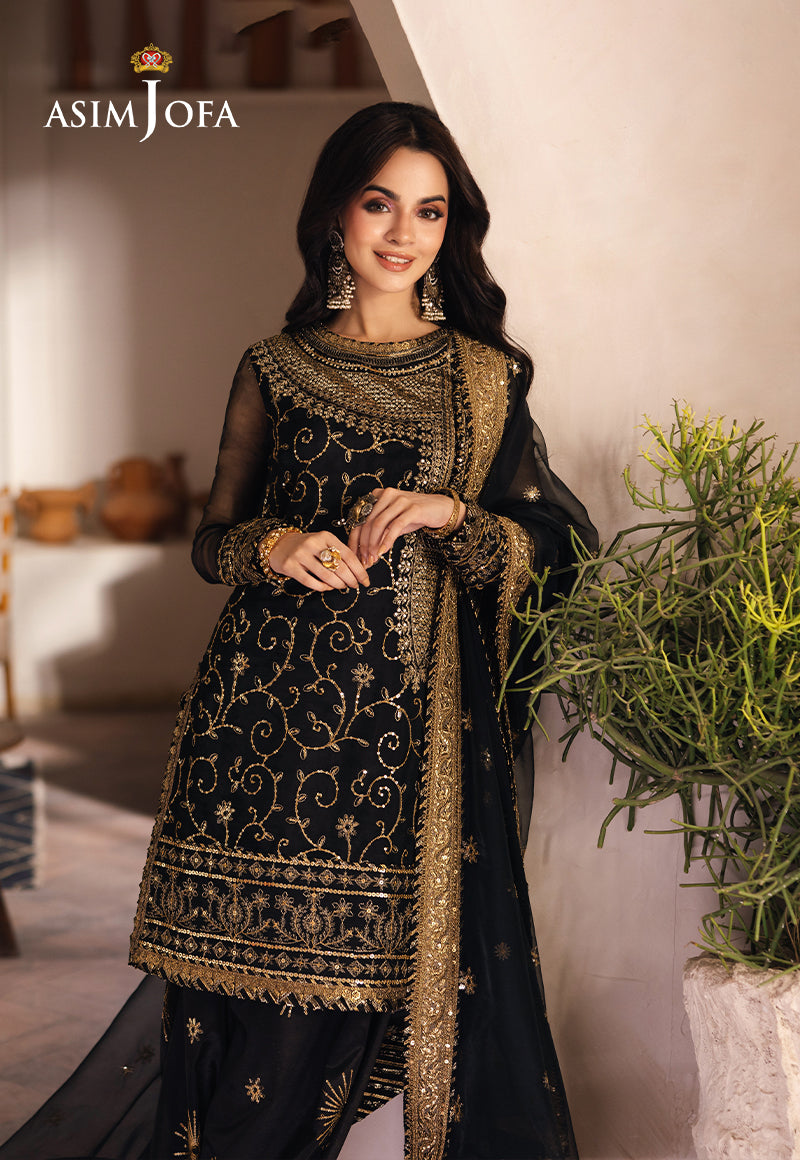 Asim Jofa Heeriye Ajhe-04 Embroidered Organza 3 Pcs