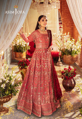 Asim Jofa Jaan-e-Jahan Pret Ajjjb-07 Embroidered Chiffon Stitched 3 Pcs