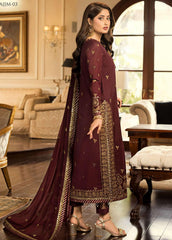 Jhilmil by Asim Jofa Unstitched 3 Piece Emb Chiffon Festive Suit-AJJM-03