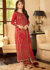 Jhilmil by Asim Jofa Unstitched 3 Piece Emb Chiffon Festive Suit-AJJM-07