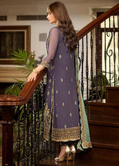 Jhilmil by Asim Jofa Unstitched 3 Piece Emb Chiffon Festive Suit-AJJM-09