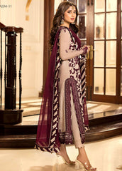 Jhilmil by Asim Jofa Unstitched 3 Piece Emb Chiffon Festive Suit-AJJM-11