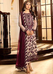 Jhilmil by Asim Jofa Unstitched 3 Piece Emb Chiffon Festive Suit-AJJM-11