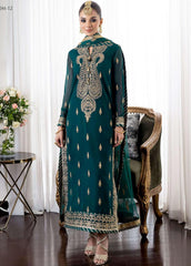 Jhilmil by Asim Jofa Unstitched 3 Piece Emb Chiffon Festive Suit-AJJM-12