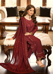 Jhilmil by Asim Jofa Unstitched 3 Piece Emb Chiffon Festive Suit-AJJM-15