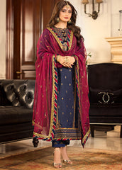 Jhilmil by Asim Jofa Unstitched 3 Piece Emb Chiffon Festive Suit-AJJM-17