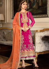 Jhilmil by Asim Jofa Unstitched 3 Piece Emb Chiffon Festive Suit-AJJM-23