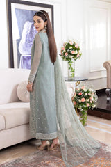 Asim Jofa Limited Edition Luxury Pret Ajjmb-20 Embroidered Chiffon ,Organza 3 Pcs