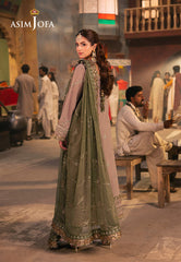 Asim Jofa Chamkeeli Ajkk-08 Embroidered Twisted Silk 3 Pcs