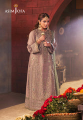 Asim Jofa Chamkeeli Ajkk-08 Embroidered Twisted Silk 3 Pcs