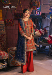 Asim Jofa Designers Limited Edition Ajkkd-10 Embroidered Chiffon 3 Pcs