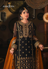 Asim Jofa Designers Limited Edition Ajkkd-15 Embroidered Chiffon 3 Pcs