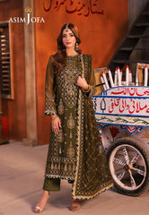Asim Jofa Chamkeeli Ajkk-16 Embroidered Chiffon 3 Pcs