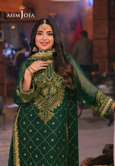 Asim Jofa Chamkeeli Ajkk-22 Embroidered Chiffon 3 Pcs