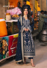 Asim Jofa Designers Limited Edition Ajkkd-25-Xs Embroidered Twisted Silk 3 Pcs