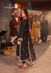Asim Jofa Chamkeeli Ajkk-02 Embroidered Twisted Silk 3 Pcs