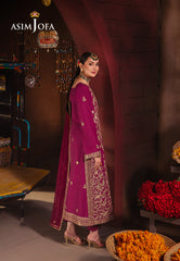 Asim Jofa Chamkeeli Pret Ajkkb-21 Embroidered Twisted Silk Stitched 3 Pcs