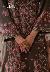 Asim Jofa Stitched 3 Piece Luxury Pret Suit-AJLPN-10 Embroidered Poly Silk Stitched 3pcs
