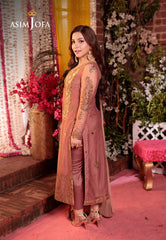 Asim Jofa Jag Mag Pret Ajmjb-25 Embroidered Net Stitched 3 Pcs