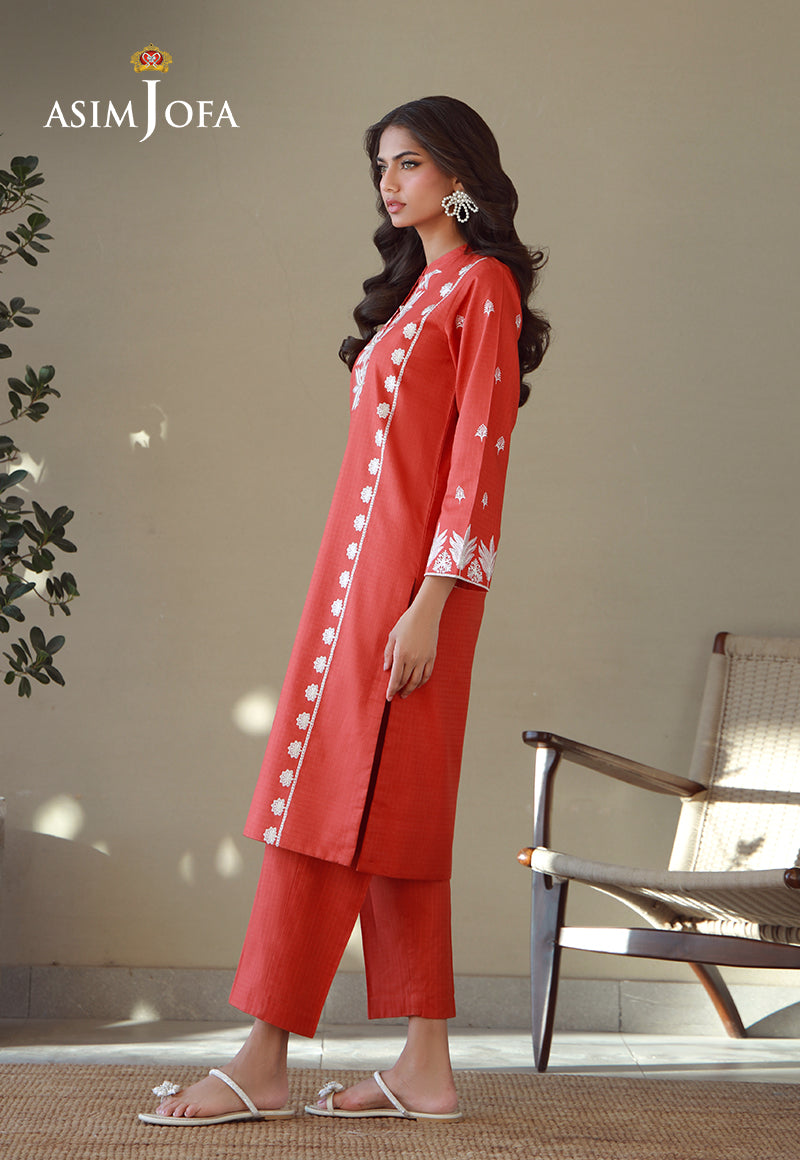 Asim Jofa Essential Pret Drop 7 Ajpb-147 Embroidered Lawn Check 2 Pcs