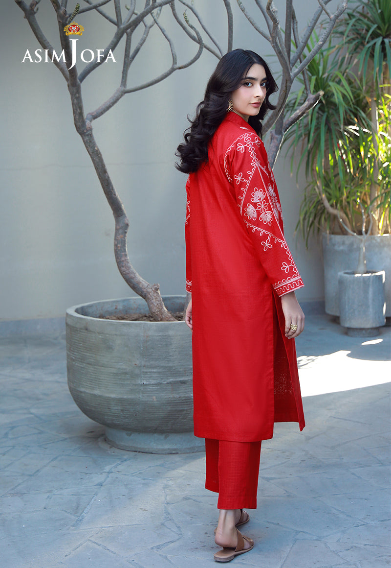 Asim Jofa Essential Pret Drop 7 Ajpb-149 Embroidered Lawn Check 2 Pcs