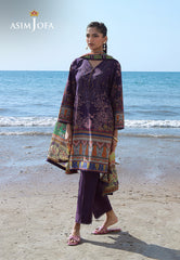 Asim Jofa Essential Pret Drop 7 Ajpb-156 Printed Arabic Lawn 3 Pcs