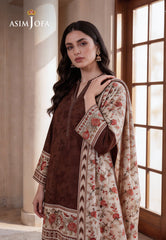 Asim Jofa Stitched 3 Piece Basic Printed Lawn Pret Suit-AJPB-330