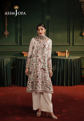Asim Jofa Premium Festive Ajpfb-30 Emb Cotton Net Stitched 3 Pcs