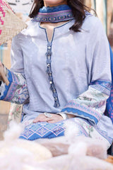Arabic Lawn By Asim Jofa Unstitched 3 Piece Digital Blended Lawn Suit-AJPL-01